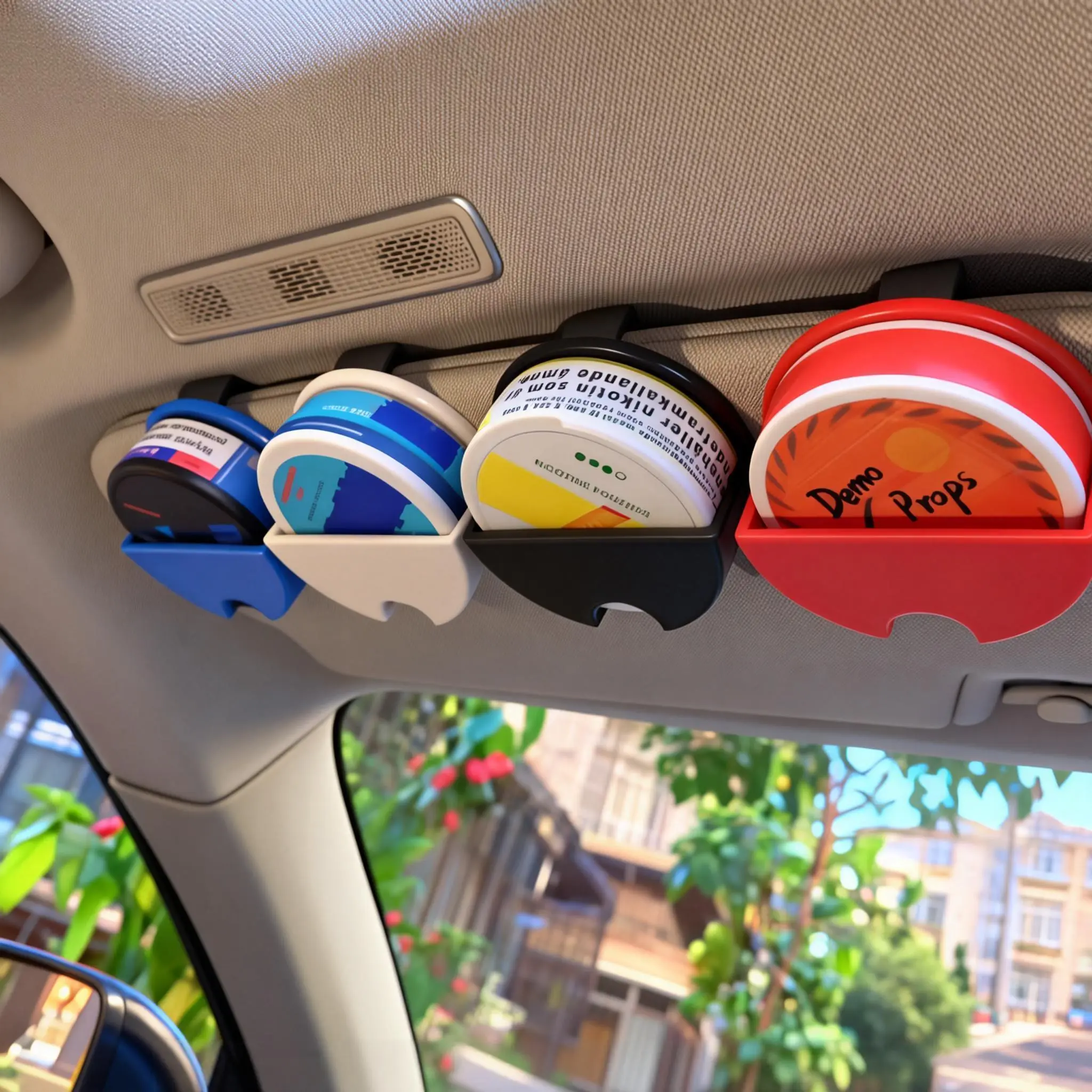 Upgraded Car Visor Dip Can Holder, Minimalist Auto Interior Stowing & Tidying Accessory - Stronger ABS, Sleek Finish, Tool-Free Mount, Quick Access, Fits Bigger Cans/Nicotine Pouches, Ideal Gift for Him, Boyfriend, Husband