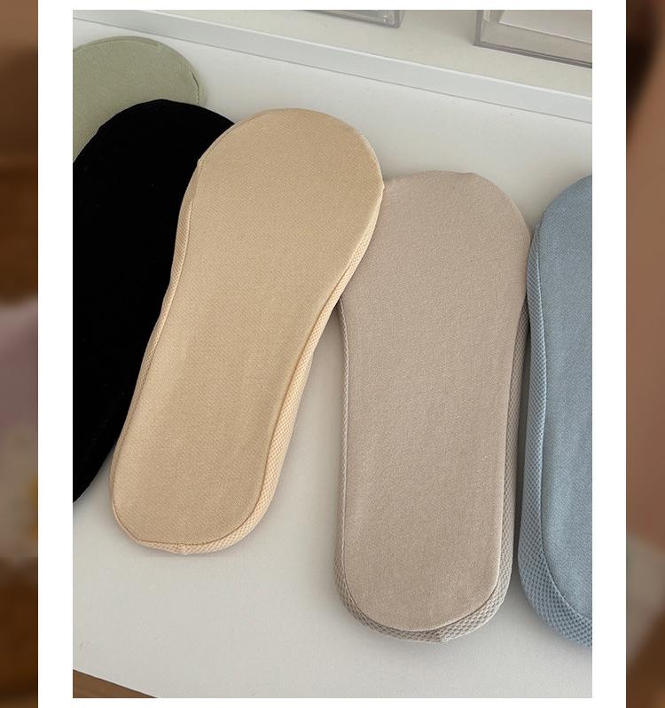High-Quality Women's Solid Color No Show Socks, 5 Pairs of Mixed Colors,Invisible Socks,Breathable Mesh Knit Socks with Silicone Grip, Womenswear