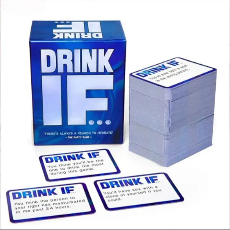 Adult Drinking Game Cards, Fun Party Card Games for Friends and College Students, Team Night Games, Family Gathering Board Games