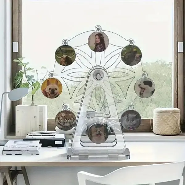 Whimsical Ferris Wheel Silicone Resin Mold, Rotatable Resin Display Stand for Room Decor, House Decor, Display Art
