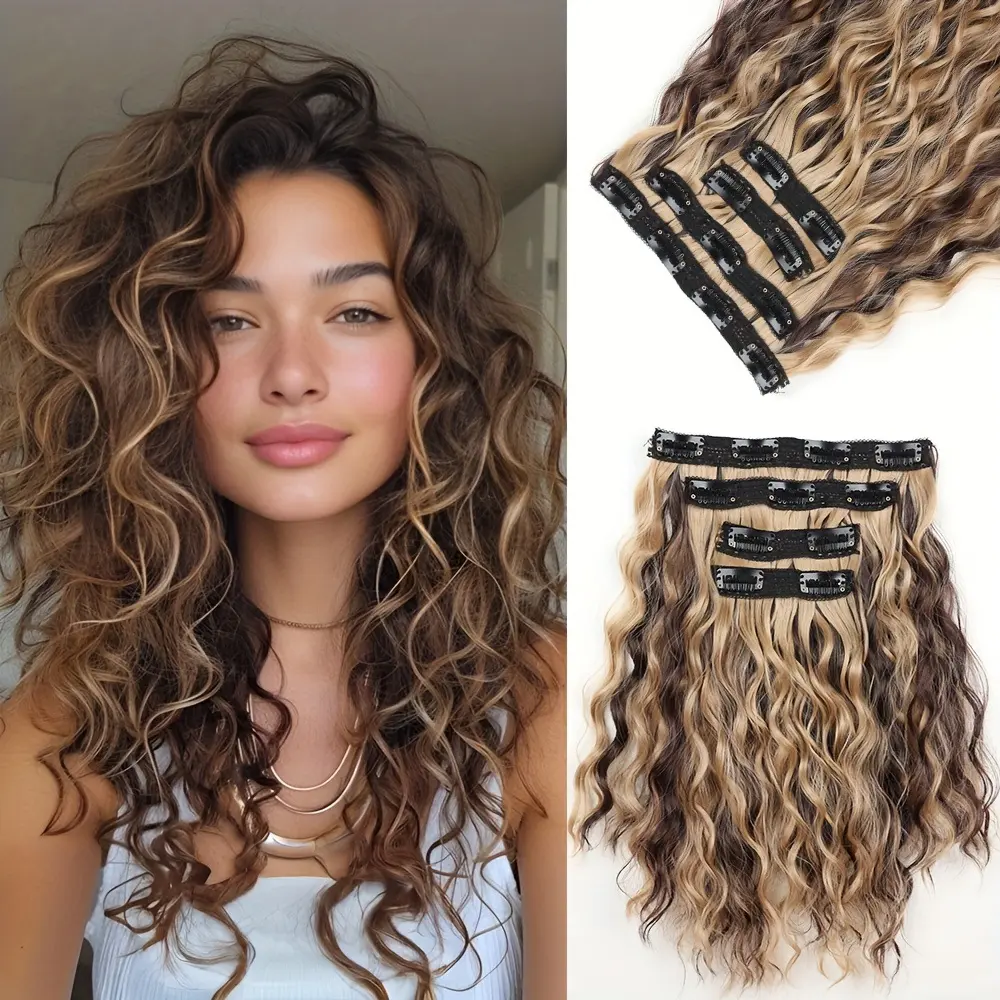 Wavy Synthetic Hairpiece for Women, 12-Inch Short Curly Style, High Temperature Resistant Fiber for Daily Wear, Synthetic Curly Wavy, Wavy Synthetic Hairpieces