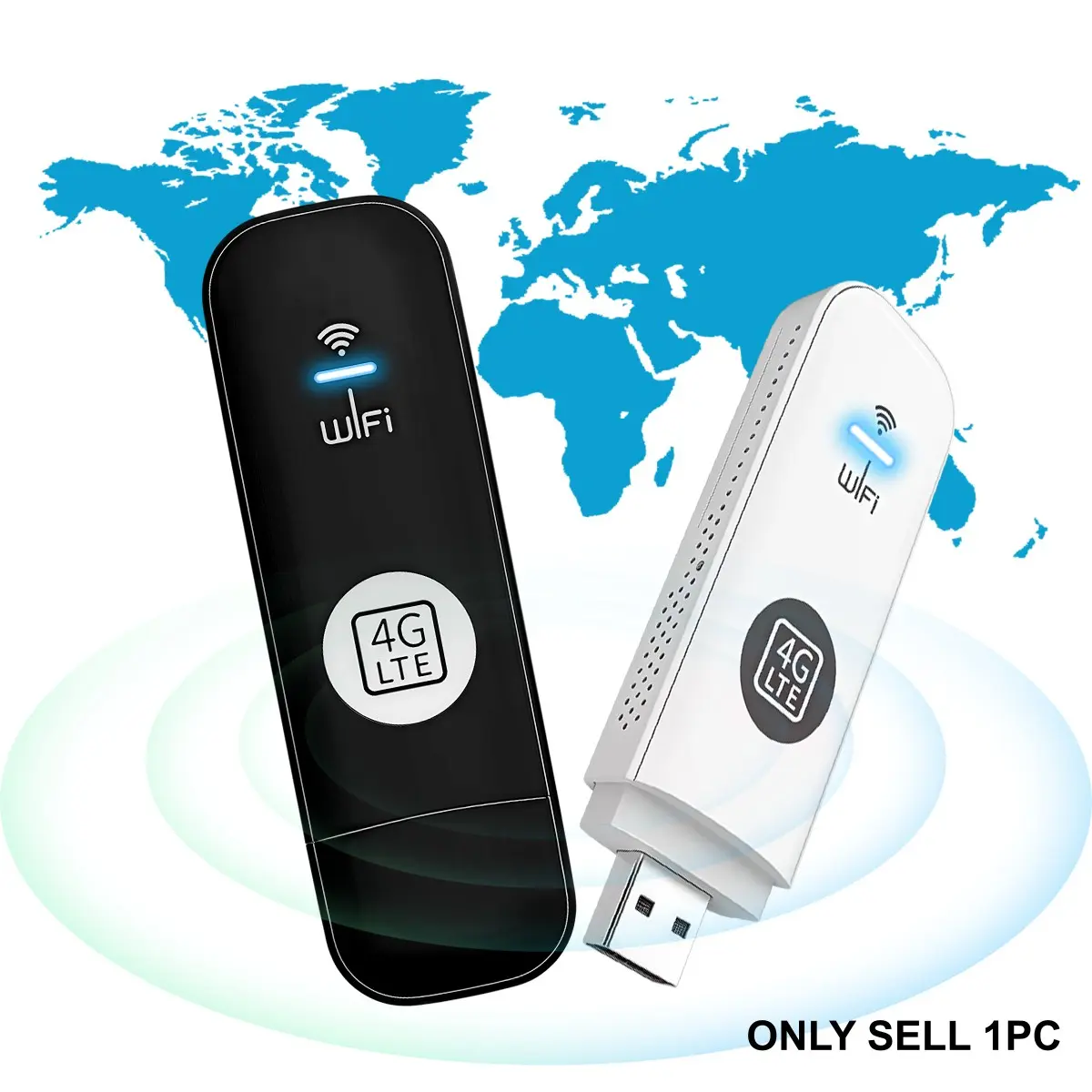 4G LTE Mobile Hotspot, 150Mbps High Speed  SIM Card Router, Portable Modem, 10 Connected Devices, Plug & Play Portable WiFi Hotspot For Travel Camping Home Office Trip in USA