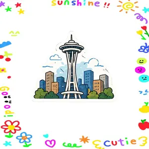 Artistic Creative Stickers, Thank You for Supporting Our Shop