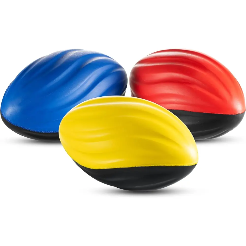 5" Mini Foam Football - Small Rugby Ball for Indoor and Outdoor Play, Spiral Foam Sports Birthday Football Party Favors for Kids