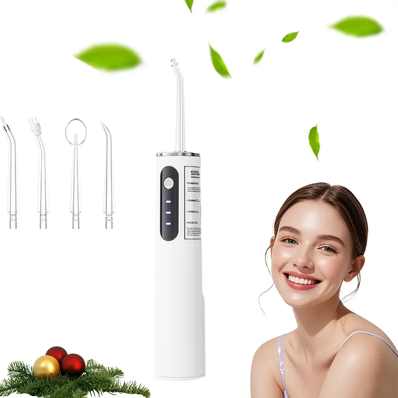 New portable household water flosser toothbrush, flosser, USB rechargeable oral cleaning water flosser, helps maintain gum health, suitable for holiday gift giving