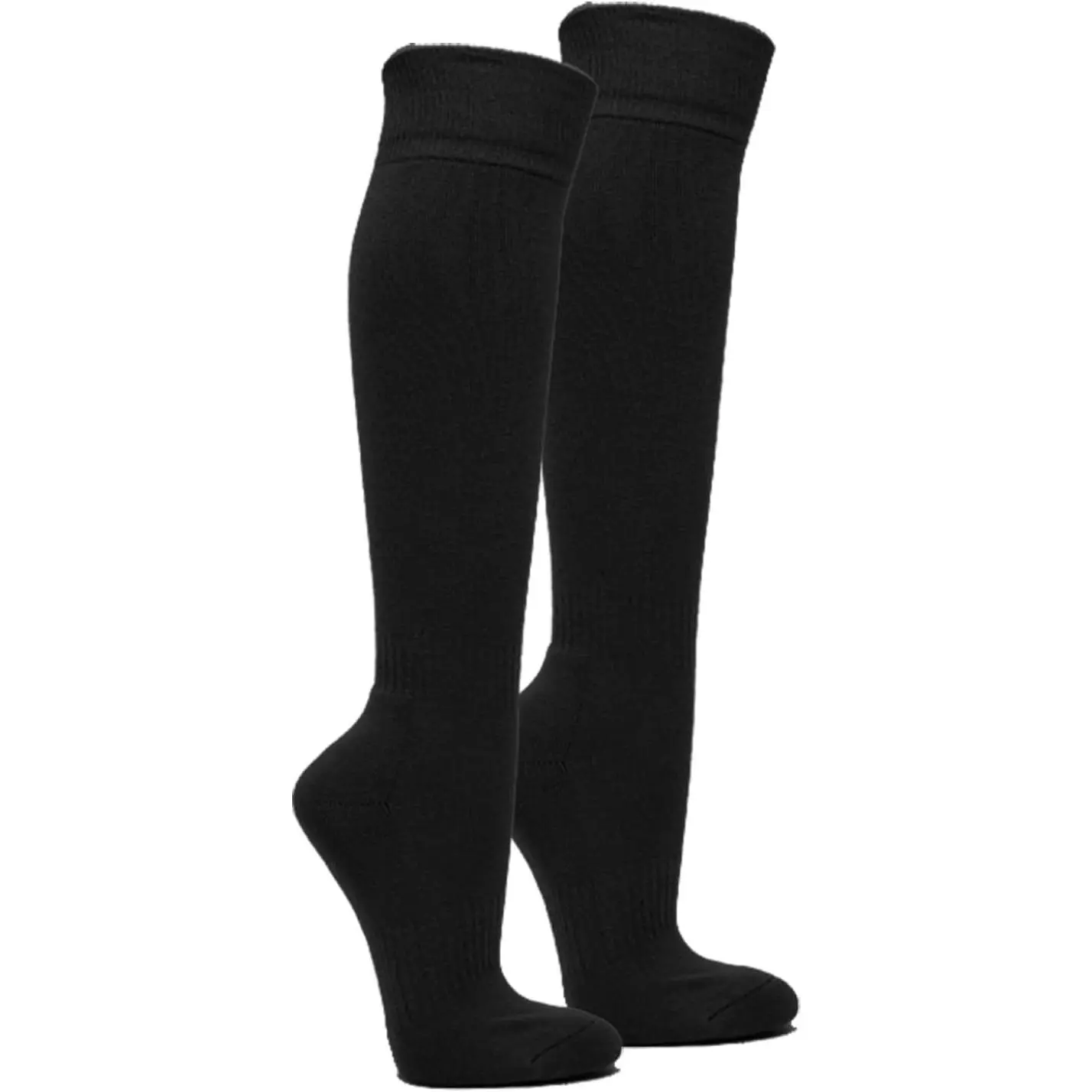 Mens Knee High Sports Socks - Over the Calf Cushioned Baseball & Softball Athletic Socks for Men - 1 Pair