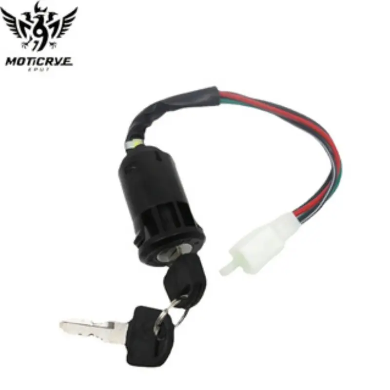 Universal Motorcycle Ignition Switch, Waterproof Electric Door Lock, Electric Start for Atv, ABS Material, Compatible with Honda, Yamaha, Kawasaki, Suzuki