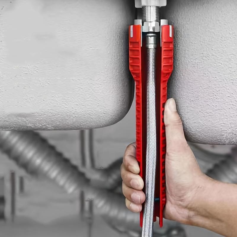 【JULIANG】8 in 1 Multi-functional Sink Wrench, Adjustable Wrench, Bathroom Water Pipe Faucet Installation Repair Tool, Multifunctional Wrench Suitable for Hotel/Restaurant/Commercial, Multifunctional Wrench Set