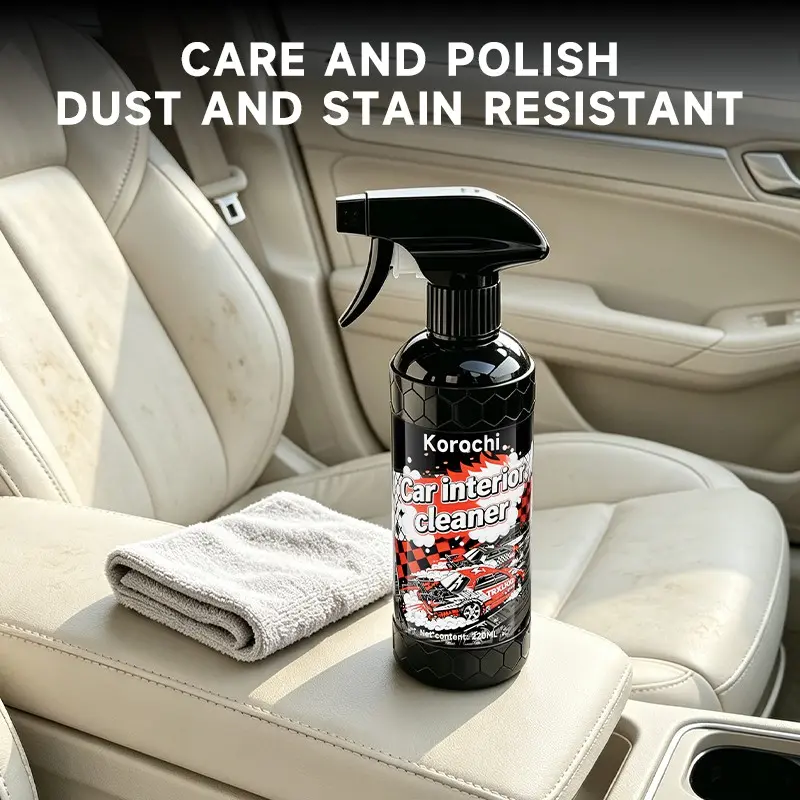 2026 Heavy-Duty Multi-Purpose Auto Interior Cleaner, Car Upholstery Cleaner, Deep Cleans Grime Grease Stubborn Stains Fingerprints Food Spills, No Sticky Residue for Dashboard Seats Steering Wheel Door Panels, Multi-Surface Home Kitchen Furniture