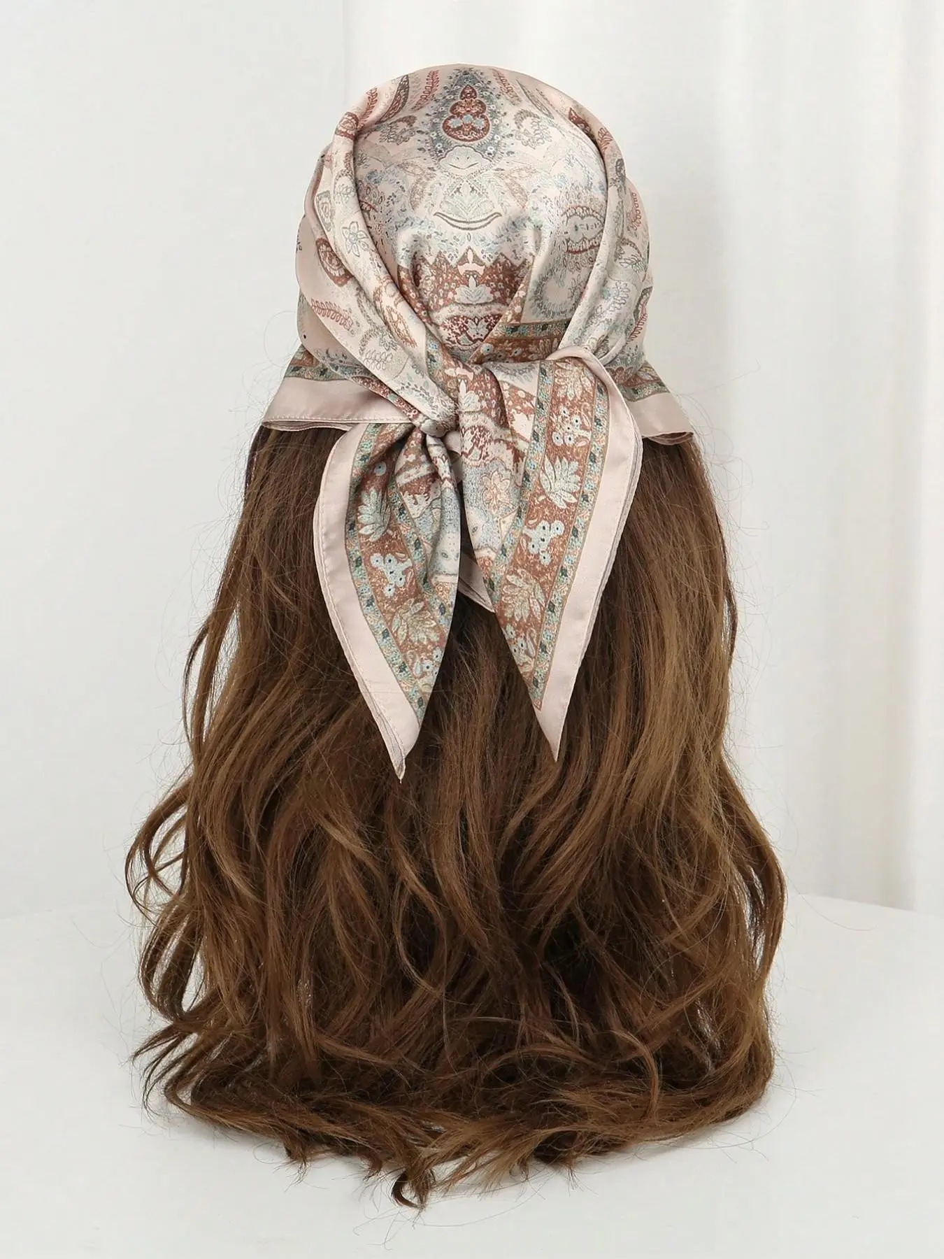 Paisley Bandana Head Scarf for Women, Boho Print Hair Wrap Accessory, Lightweight Summer Scarf for Beach, Travel & Daily Styling, Head Wraps
