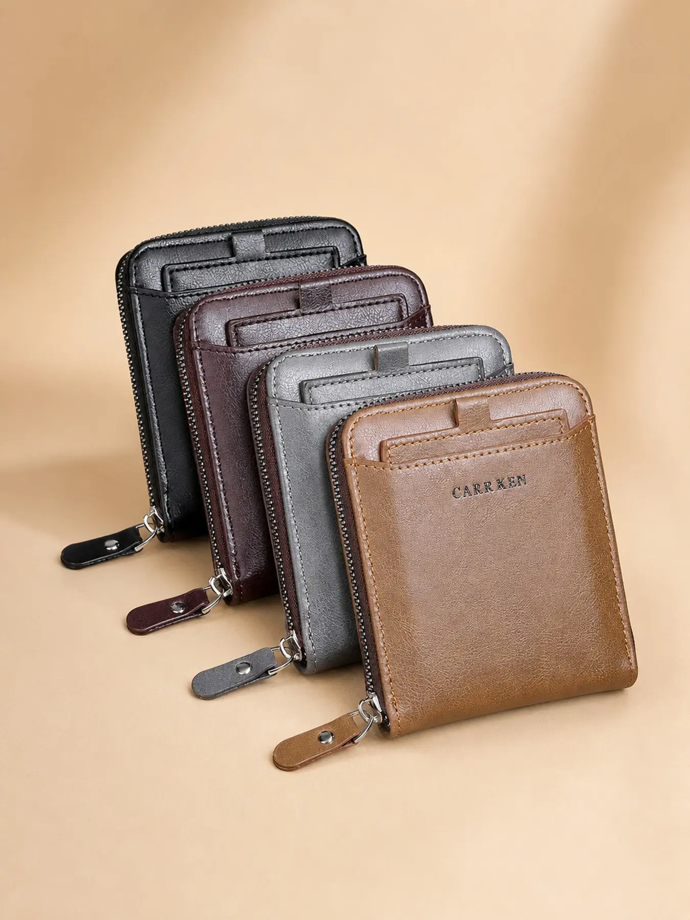 1pc Women's PU Long Trifold Wallet with Zipper Coin Pocket, Multiple Card Slots and Snap Closure