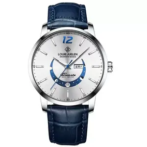 Vanstyle Casa Men’s Quartz Business Watch, Moon Phase Decor Dial, Day & Date Dual Display, Multiple Leather & Stainless Steel Strap Casual Dress Wristwatch