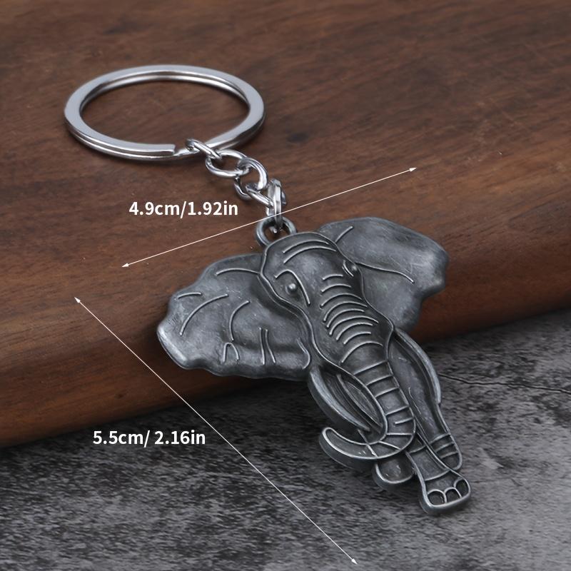1. Vintage Zinc Alloy Elephant Keychain — Animal-Themed Key Ring. This keychain serves as a bag charm, travel souvenir, or gift.