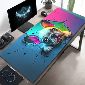 Silica Gel Mouse Pad, Non-Sponge Rubber Base, Ideal for Gamers, Office, School, Esports, Home Decor, Washable, Durable Design