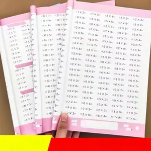 Multiplication and Division Practice Book Set, Educational Learning Aid for Beginners, Daily Office Use Social Research Materials