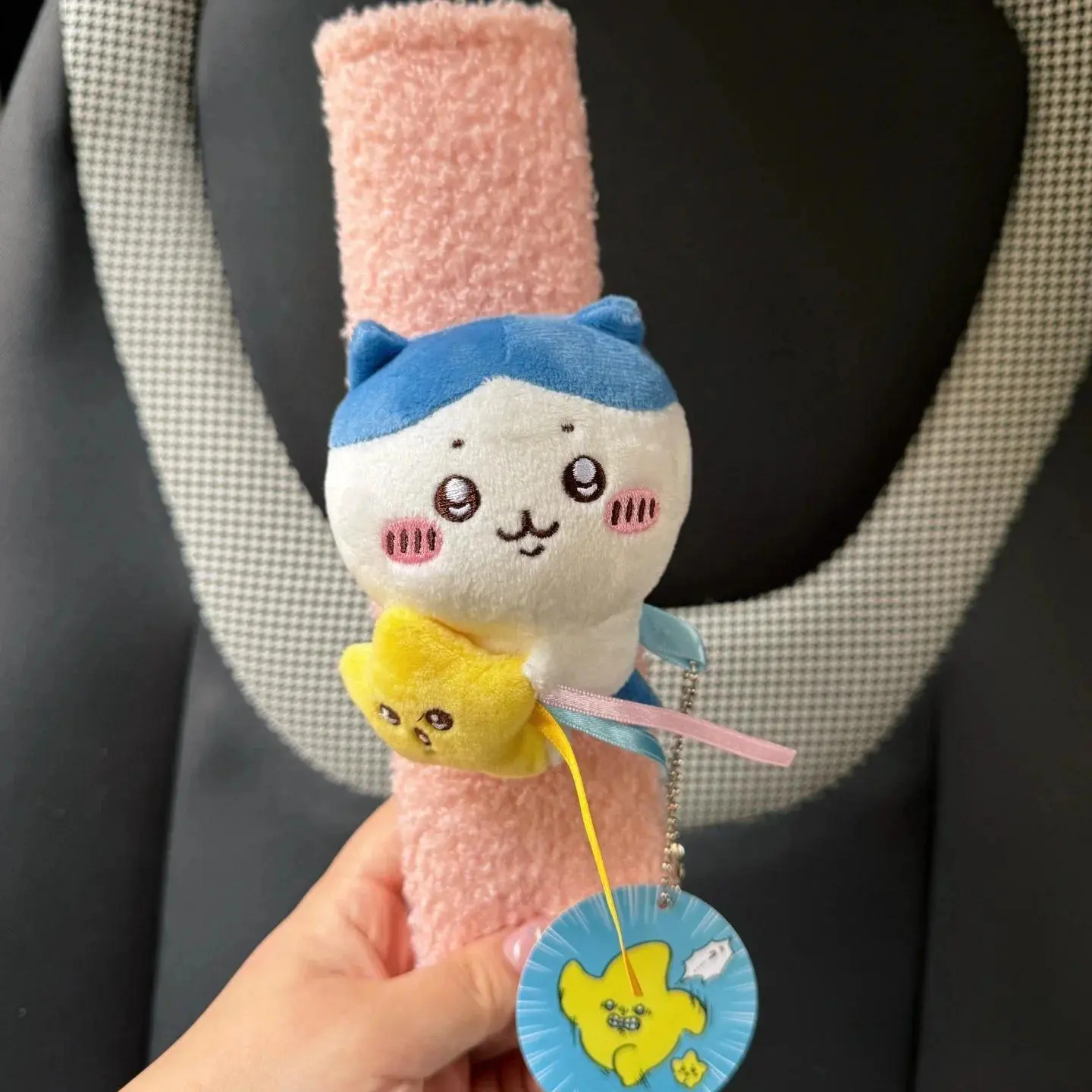Chiikawa Car Seat Belt Shoulder Guard Children Shoulder Pad Car Accessories Anti-Wear Cartoon Hachiware Usagi Girl Car Gift