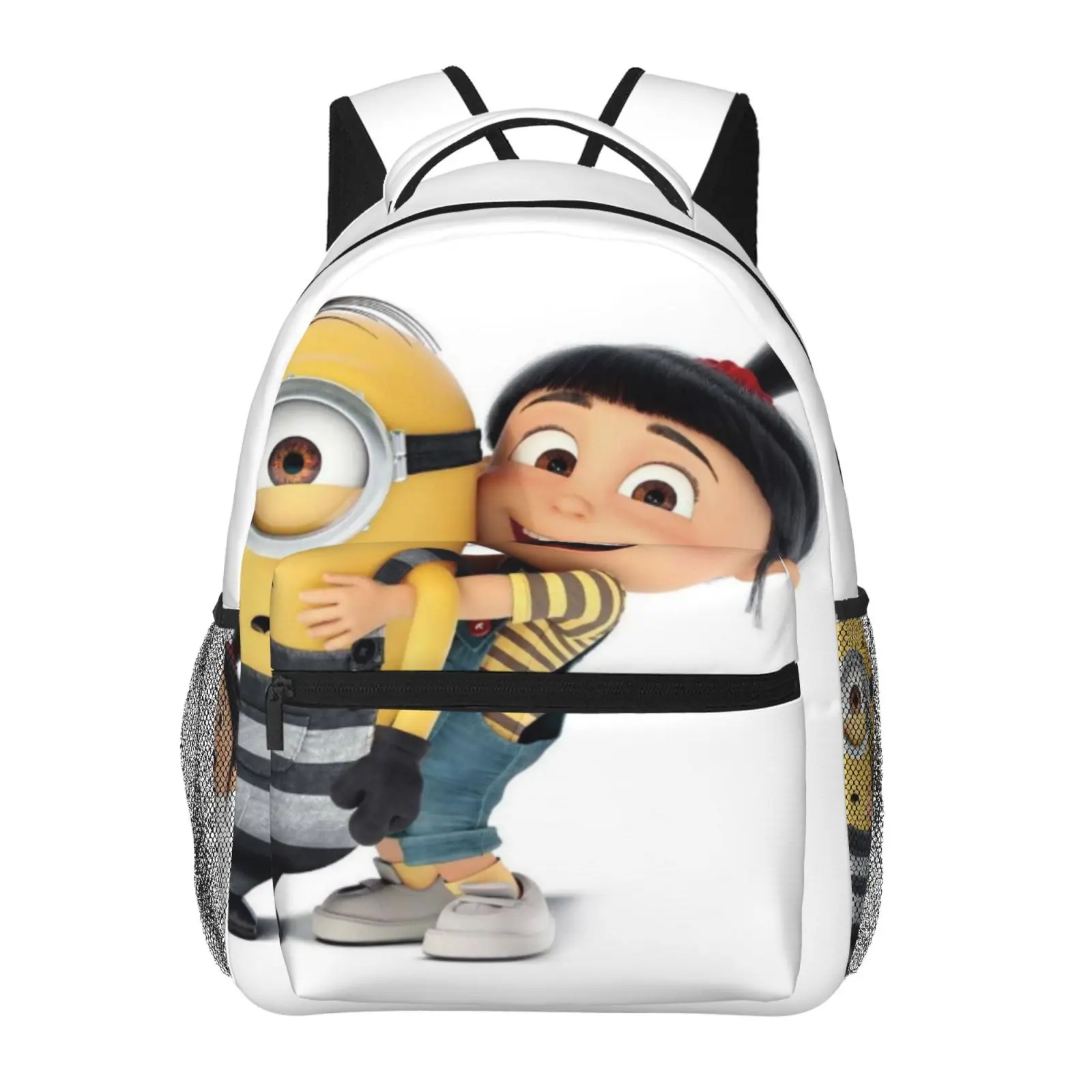 Large Capacity Cartoon  Despicable Me2 Backpack, Anime Student School bag, boys girls Breathable Adjustable Shoulder Straps School Daypack, Durable Lightweight Book Bag for Daily School Travel Camping Office