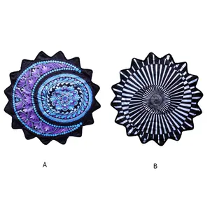 16-Point Star UV Printed Handkerchief, Dual-Sided Unique Patterns, Outdoor Sports Flying Toy, Dance Handkerchief, Flowing Stars