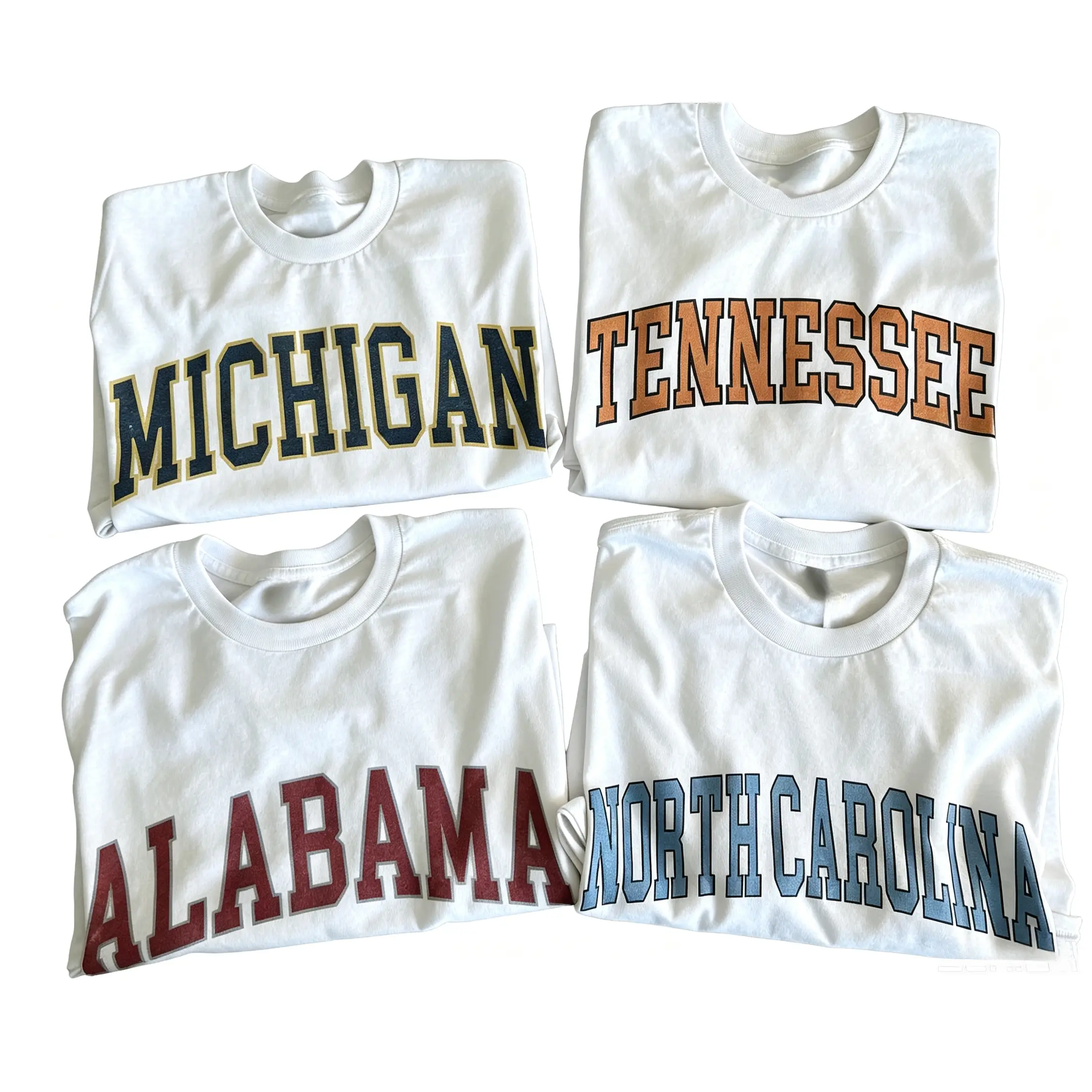 Vintage Varsity College T Shirt State Varsity T Shirt