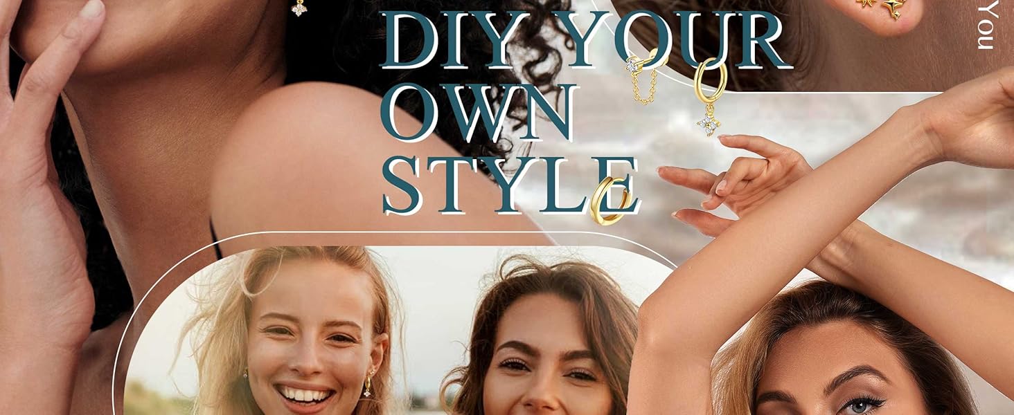 ( Not Sold In Pairs)Jstyle 25 Pcs Single-Earrings Hypoallergenic Earrings for Sensitive Ears Surgical Stainless Steel Earrings for Women Dainty Flat Back Earring Studs Hoop Cartilage Earring ( Not Sold In Pairs)Jstyle 25 Pcs Single-Earrings Hypoallergenic Earrings for Sensitive Ears Surgical Stainless Steel Earrings for Women Dainty Flat Back Earring Studs Hoop Cartilage Earring