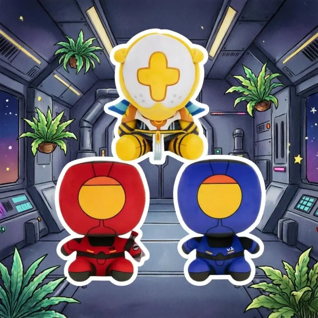25CM Ultrakill Plush Toys Set Of Three Robot Warrior Dolls For Kids Gift Cute Stuffed Animals For Boys And Girls Bedroom Decor