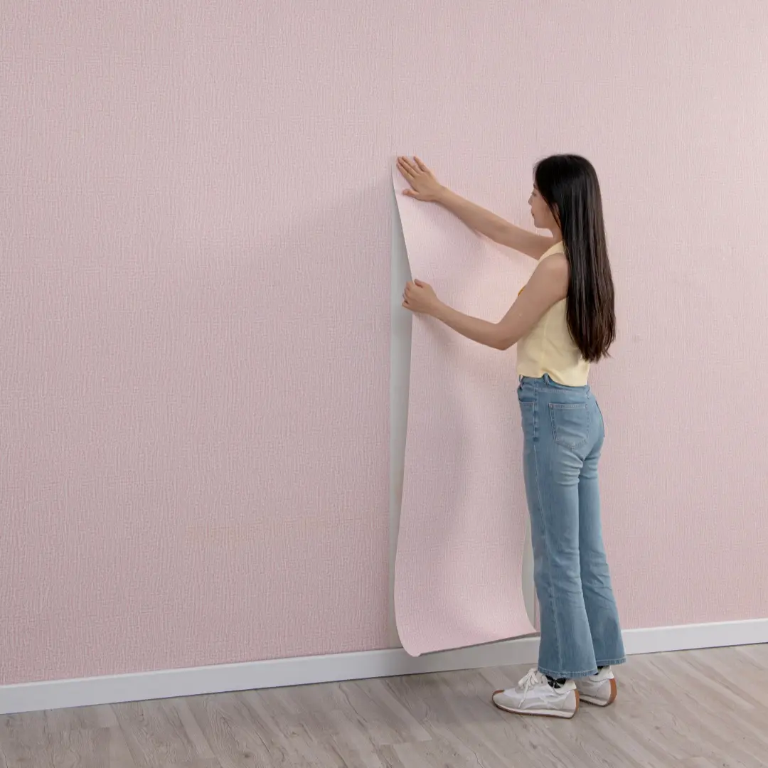 19.69*236.2 inch self-adhesive vinyl wallpaper roll - noise reduction geometric texture and stripes design | bedroom and TV background special splicing wallpaper | thickened moisture-proof wall decoration