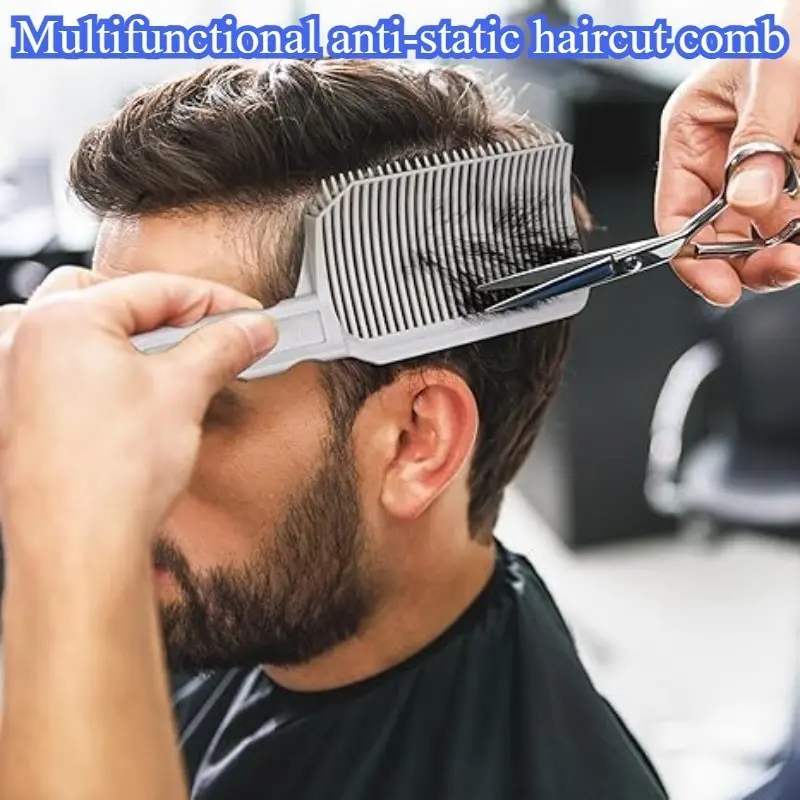 Barber Fade Comb, Anti-Static Position Cutting Comb, Professional Salon Hairdressing Tool for Men Short Hair Styling, Home DIY Haircut