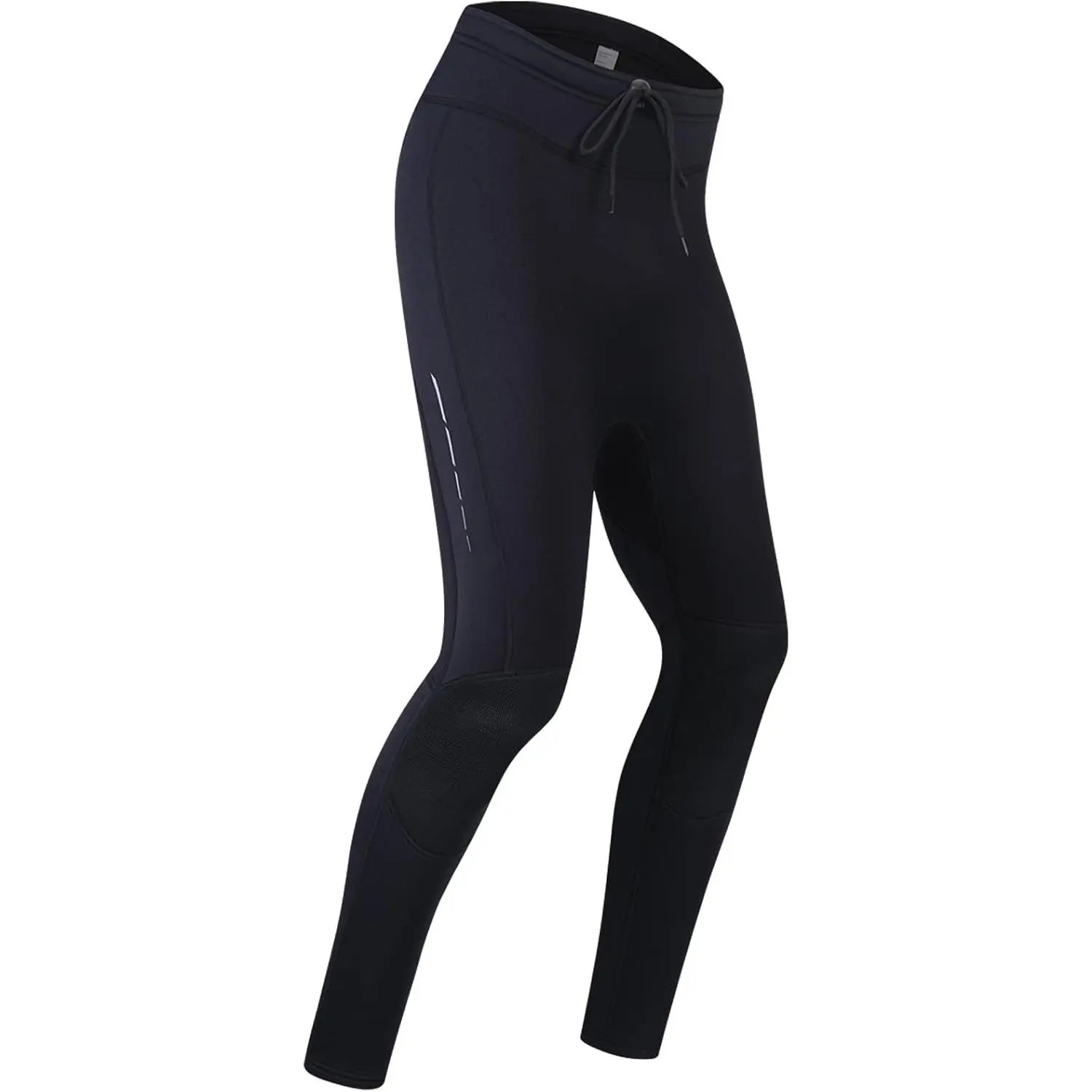 Men's 3MM Neoprene Wetsuit Pants - Long Leggings, Black Warm Swim Tights for Surfing, Snorkeling