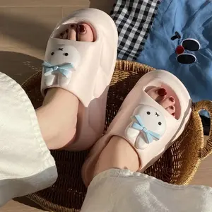 Miffy Platform Slippers for Women New Fashion Thick Sole EVA Sandals Cute Cartoon Outdoor Slides Non-Slip Trendy Summer Shoes