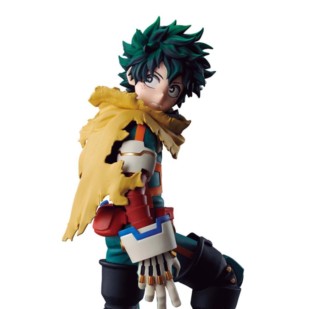 Anime figure MHA Hero Academia Midoriya Izuku Standing pose action Action Figure pvc War-damaged cloak style Model Toy Gift 21cm