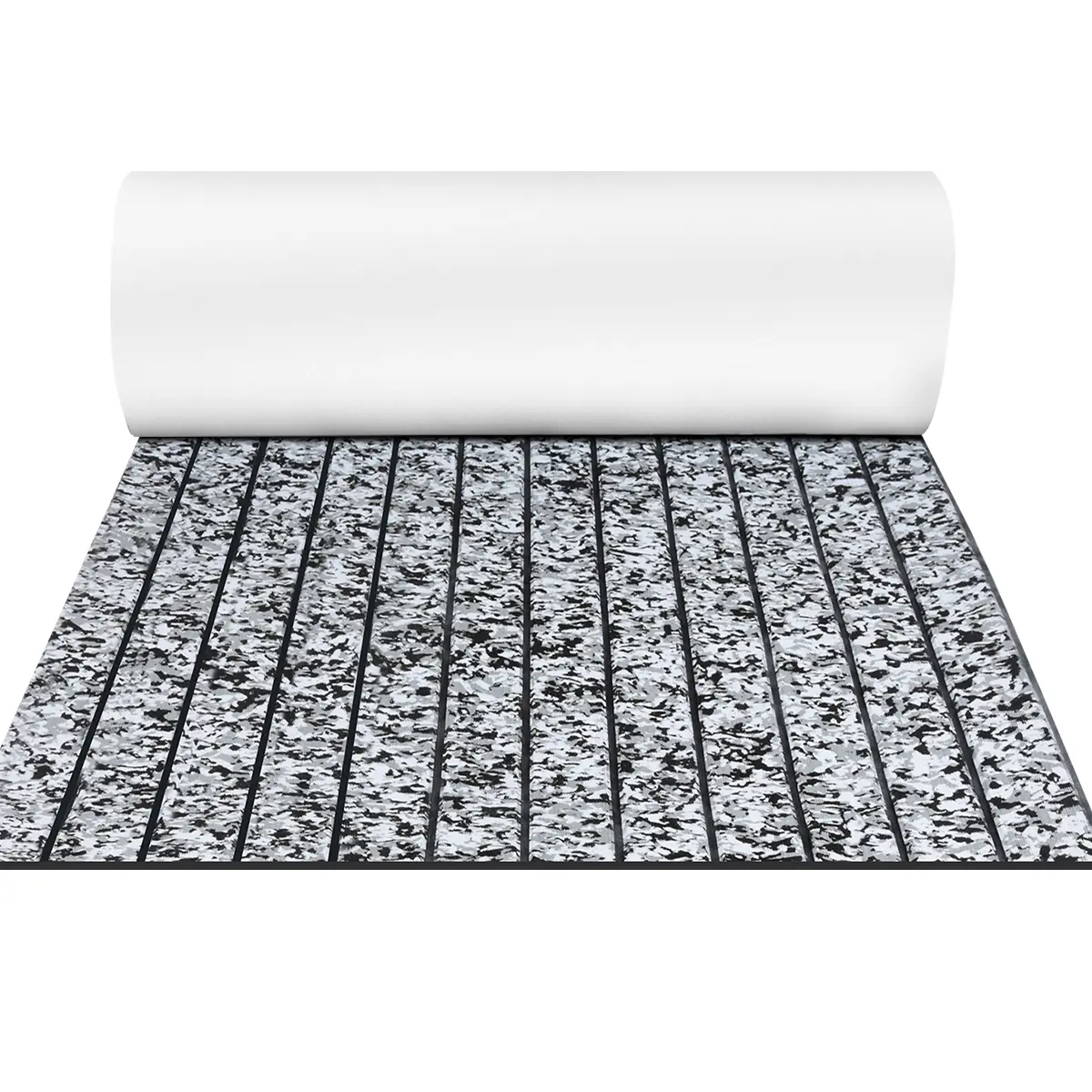 Marine Boat Flooring, Camo Teak Look Faux Teak Texture Self-Adhesive Diamond Deck Style Decking, 96*16.8 in, Boat Floor Refresh