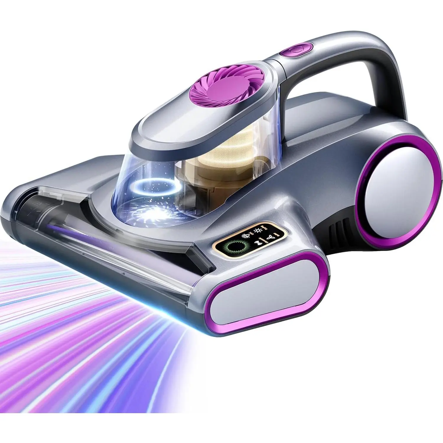 Mattress Vacuum Cleaner with 18KPa Strong Suction, Mattress Cleaner for Bed, Sofa & Couch, HEPA Filter, UV-C Light, 48,000 RPM Deep Tapping, 140°F Heat Drying, Corded