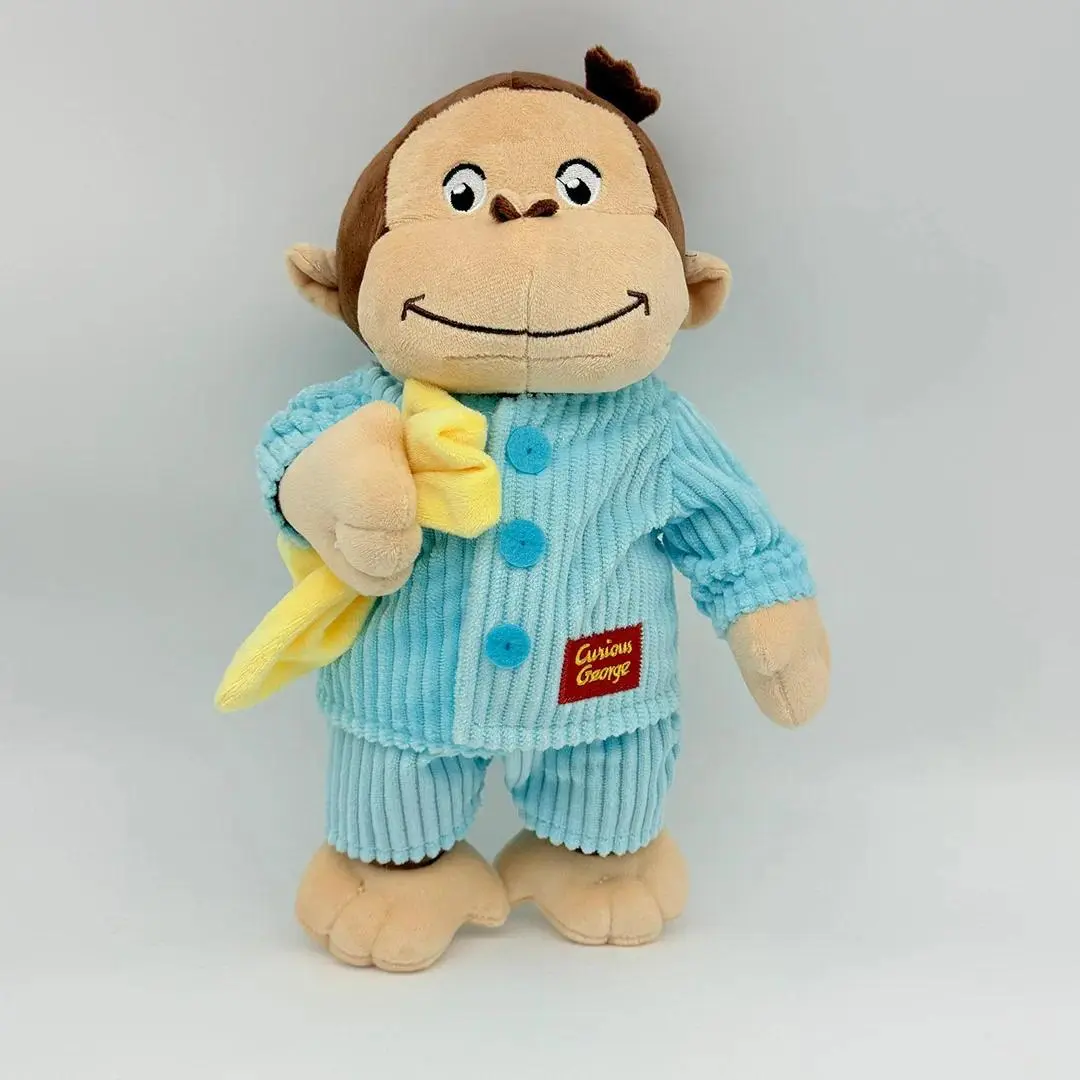Cute Baby Curious George Monkey Plush Toys 34CM Kids Stuffed Animals Toys For Children Gifts