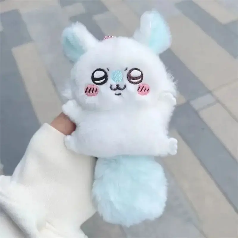Chiikawa Anime Momonga Plush Doll Pendant Bead Chain Keychain Girls Kawaii Bag Pendant Momonga Plush Doll Cute Girly Heart