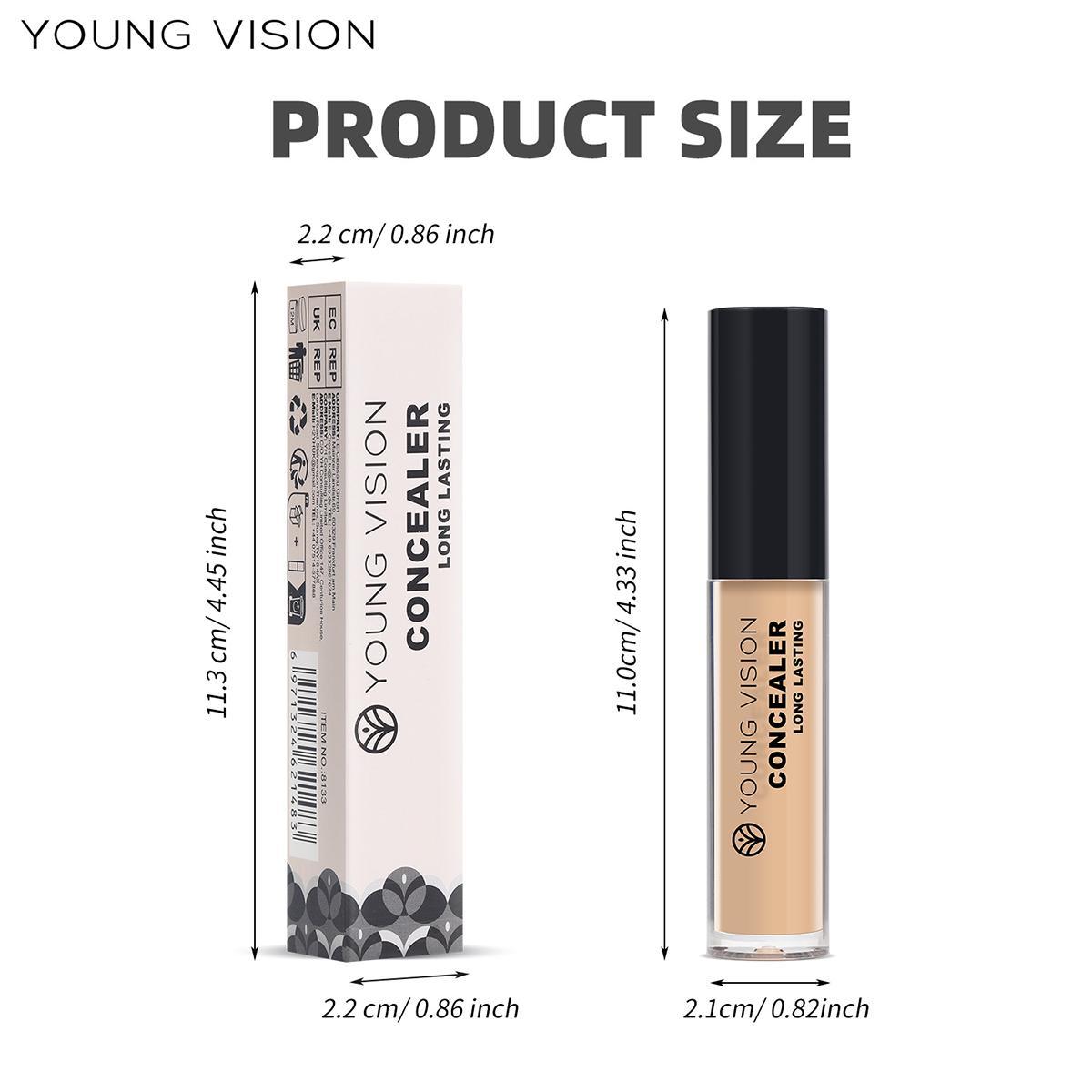 Long Lasting & Waterproof Concealer Stick, 1 Count Natural & Lightweight Makeup Concealer, Full Coverage, All Day Coverage Flawless Complexion Highlighting Liquid Concealer for Daily Makeup