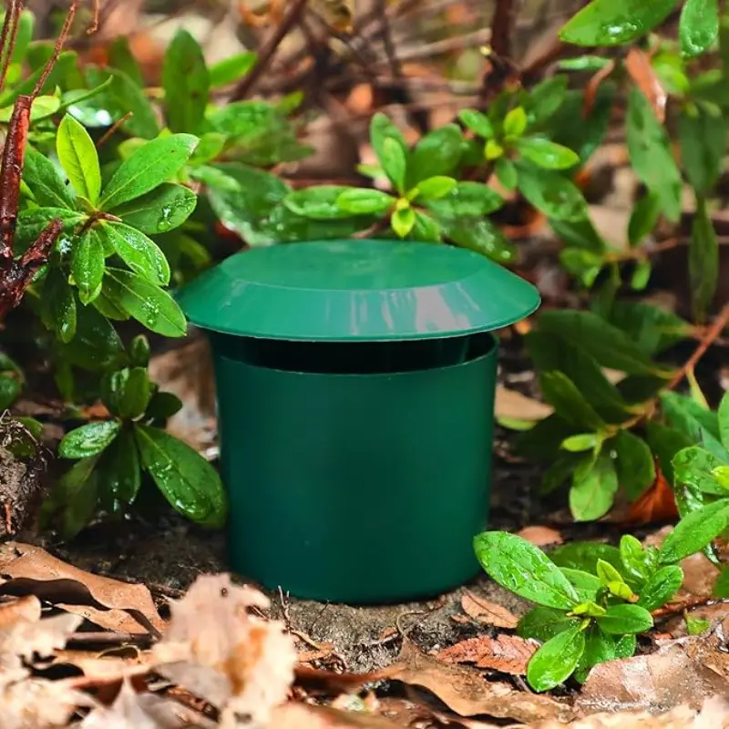 1pc, Plastic Snail Cage Slug Catcher Trap Tools Animal Pest Trapper Control, No Harm To Vegetable And Flower Green