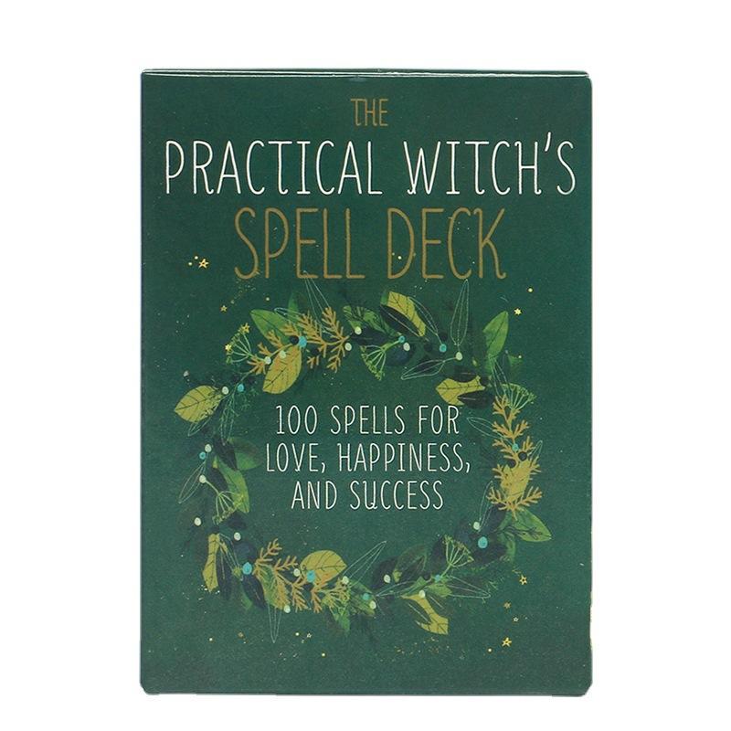 Practical Witch's Spell Deck Card Game, 1 Box Portable Tarot Card Game, Multiplayer Interactive Game Card, Fun Game Card for Family Gathering, Party Game Cards