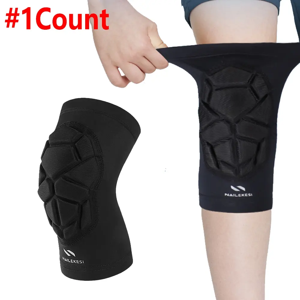 1pcs Basketball Knee Pad for Kids Youth, Compression Anti-Slip Knee Sleeve, Sports Knee Protector for Baseball Volleyball Football
