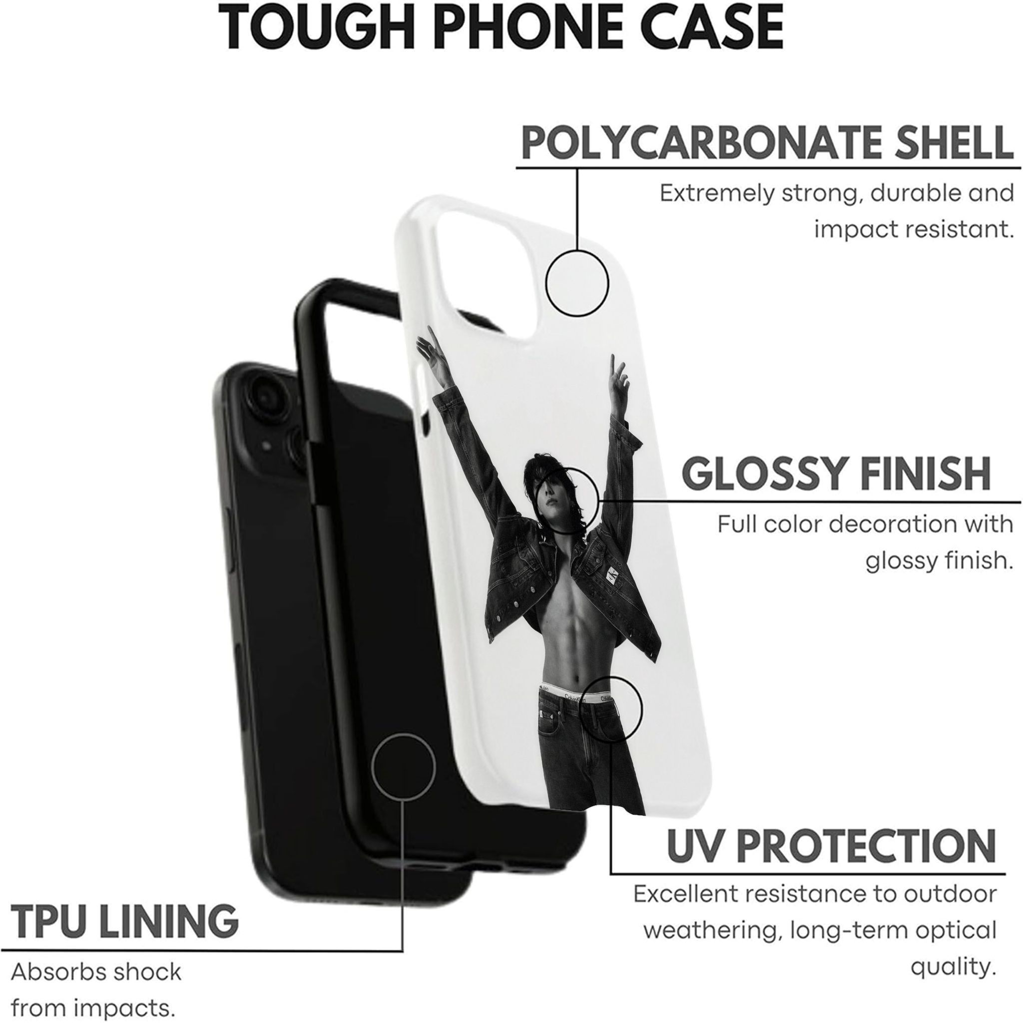 Song Kang Double-layer durable phone Cases For iPhone 17 16 15 14 13 12 Promax Pro Plus, hard shell protection ,Unique design,best Gift