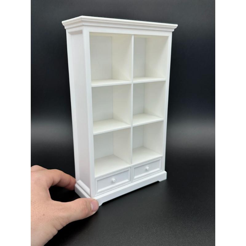 1/6 Scale 2 Drawer 3 Shelf Mini Bookshelf / Mini Brands Books / Mini Books / Bookcase / Miniatures.
