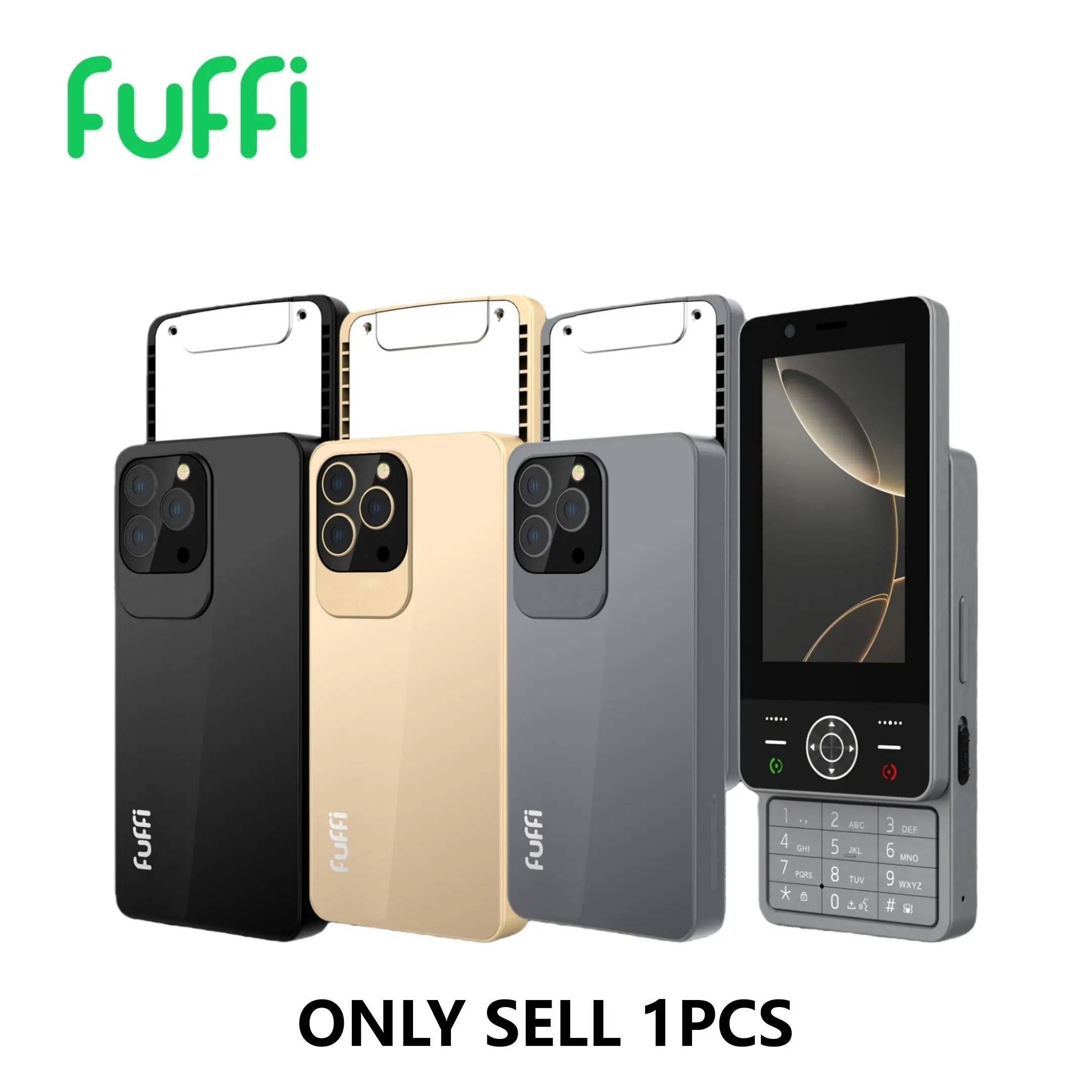Fuffi Sliding Cover Smartphone, Global 4g Network, 4-Inch HD Screen, 2gb RAM 16GB ROM, Quad-Core Processor, Dual Sim, 2000mah Battery, Android Os