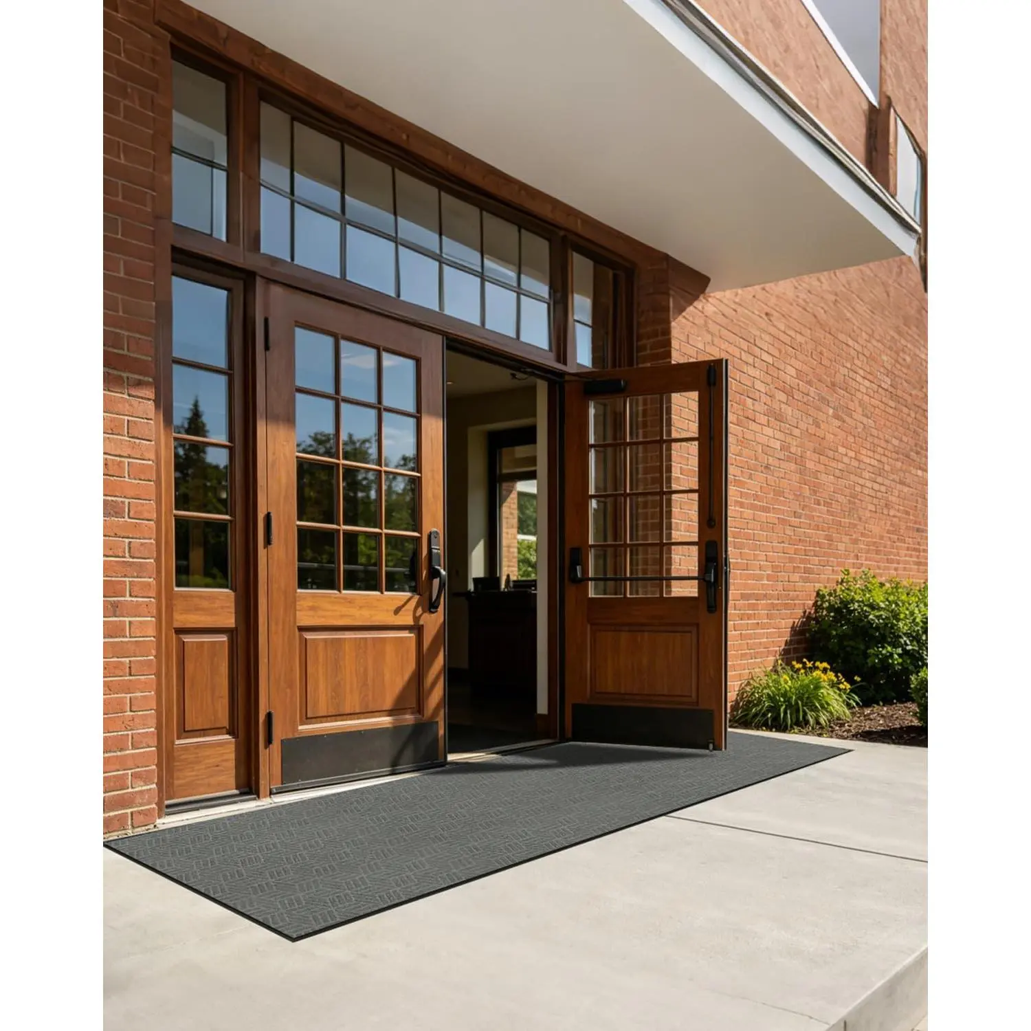 3' x 10' Non-Slip Commercial Entrance Rug, Heavy Duty Door Mat for Indoor Outdoor Entryway, Rubber Backed Walk Off Mat for Business,Garage,Office, Runner Rug for Garage, Long Door Mats for House, Shop