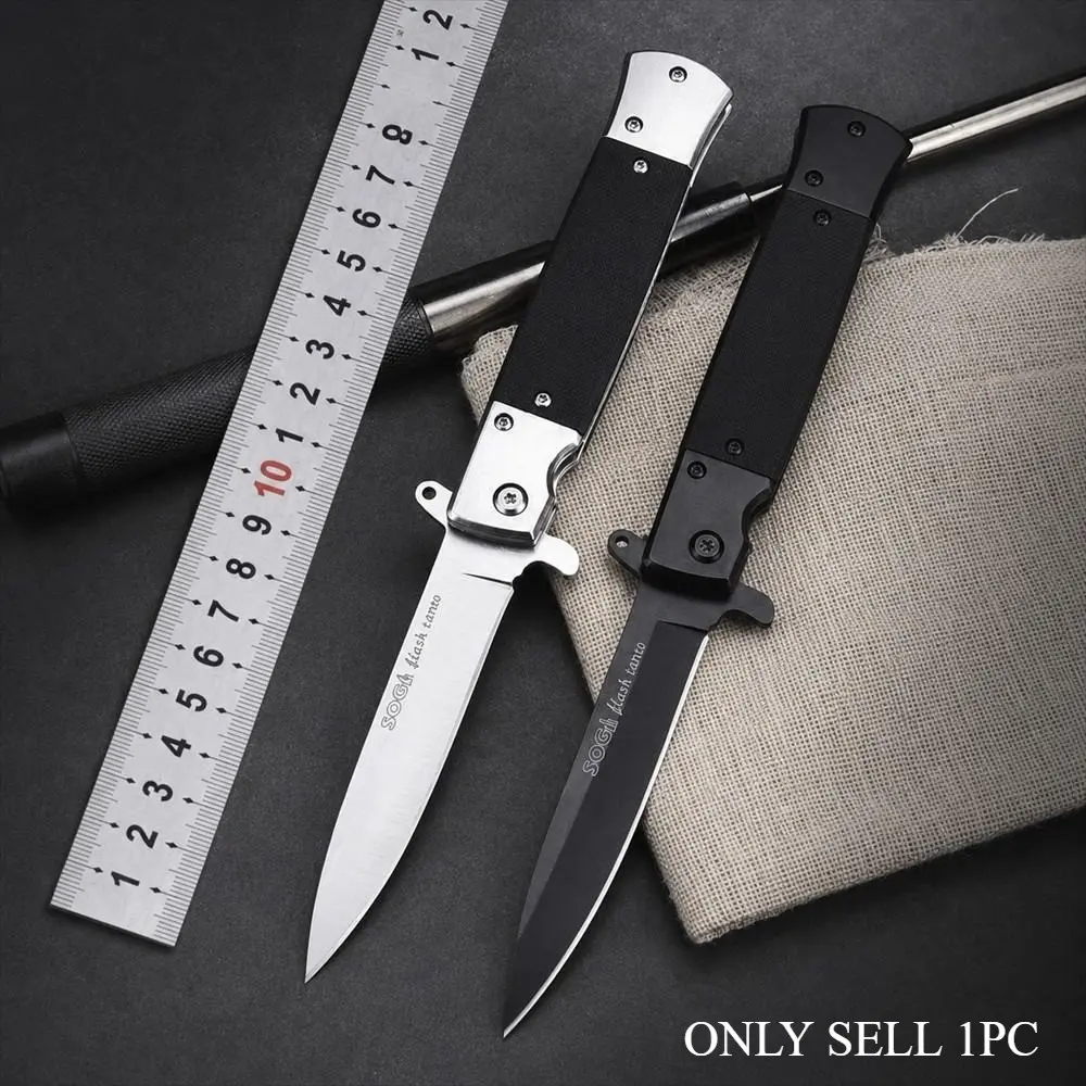 Outdoor Portable Folding Knife, High Hardness Multi-Use Stainless Steel Edc Pocket Knife, Ideal for Camping Hiking Fishing, Edc Gear
