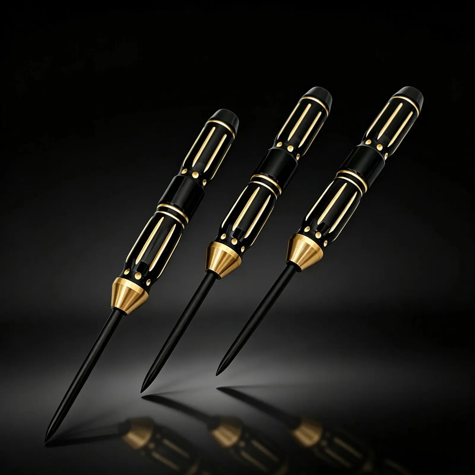 22g Copper Professional Hard Dart Tube, Gold Vintage Brass Texture, DIY Hard Dart Pairing, Professional Competition Metal Dart Accessories
