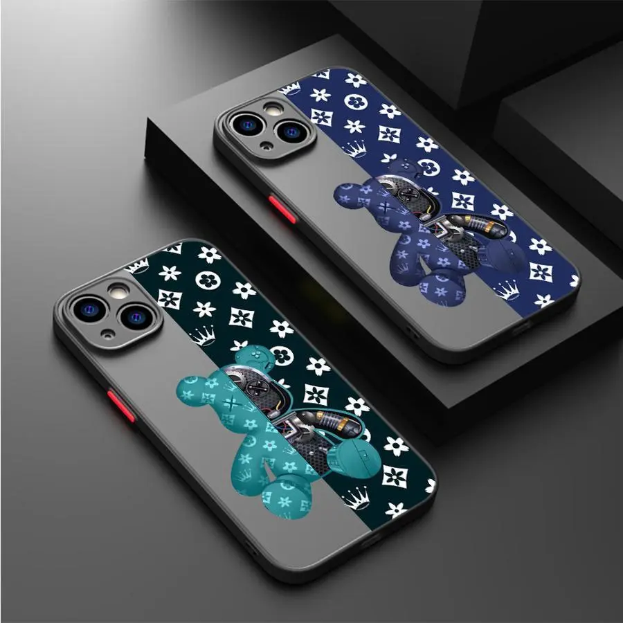 Luxury Robots Bears Phone Case for iPhone 17 Promax 17E 16 15 14 13 12 11 Pro Max 17Air Plus & Samsung Galaxy S26 S25 S24 S23 S22 S21 FE Ultra Plus  Matte, Smartphone, Handheld