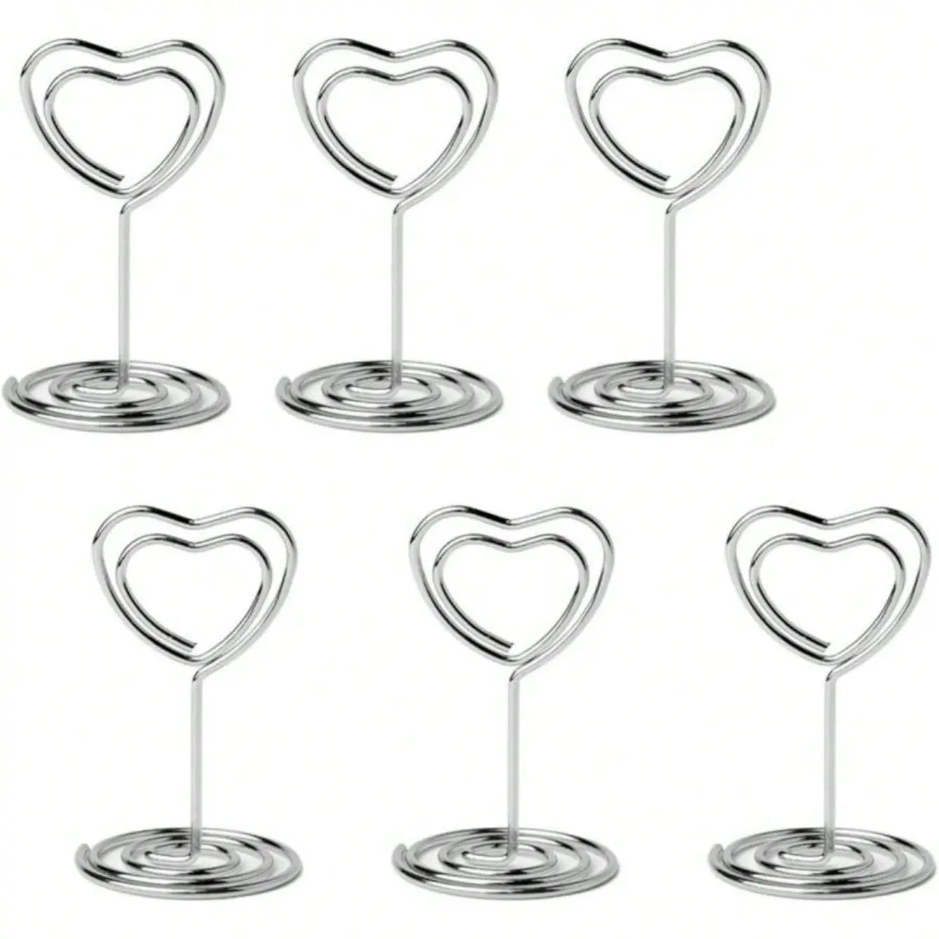 10pcs/1set Valentine's Day Table Love card holder, vertical square card holder, label card holder, desktop accessory decoration