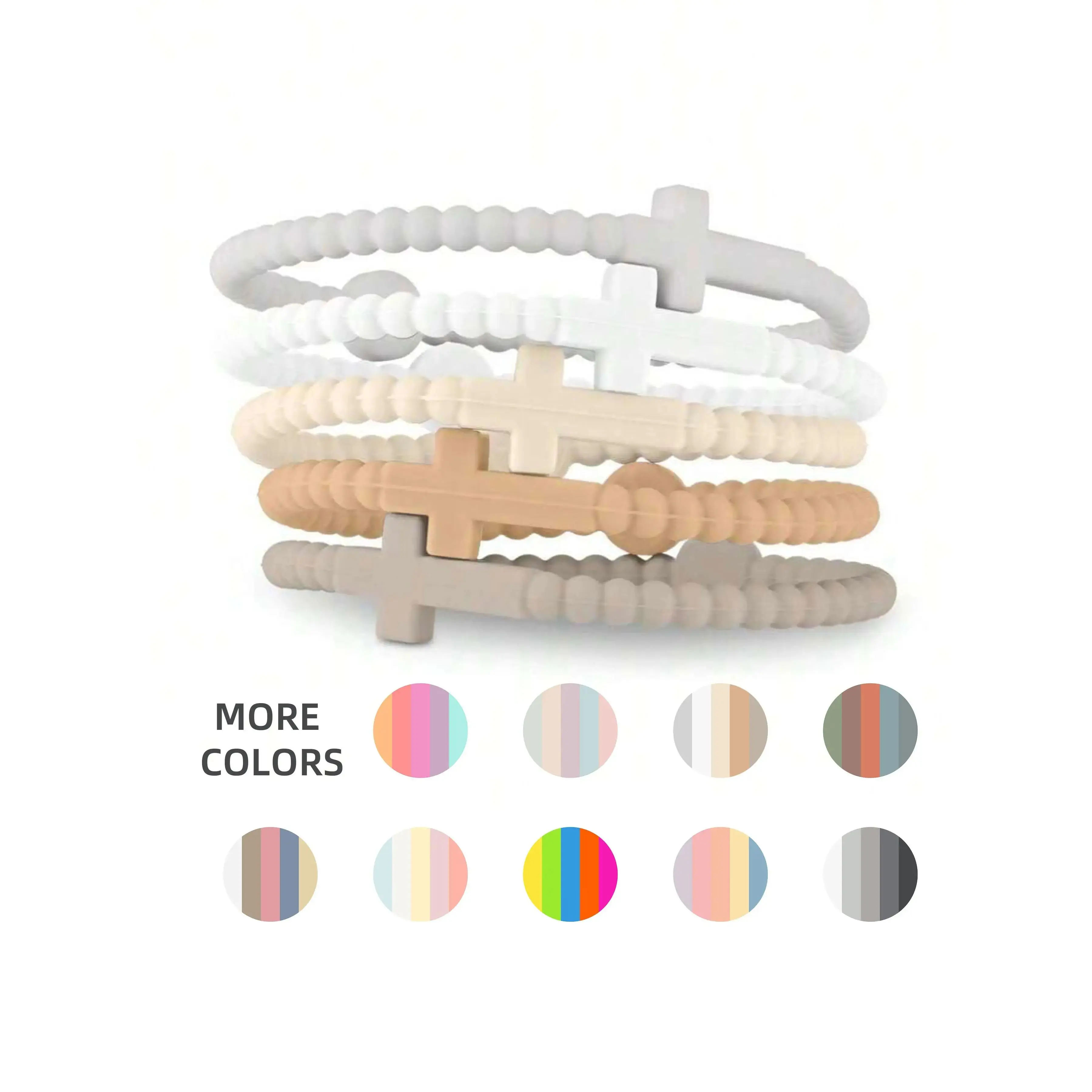 5pcs Cute  Hand Strap, Thin Cross Silicone Bracelet, New Fashion Bracelets, All Seasons Accessory, Perfect Gift