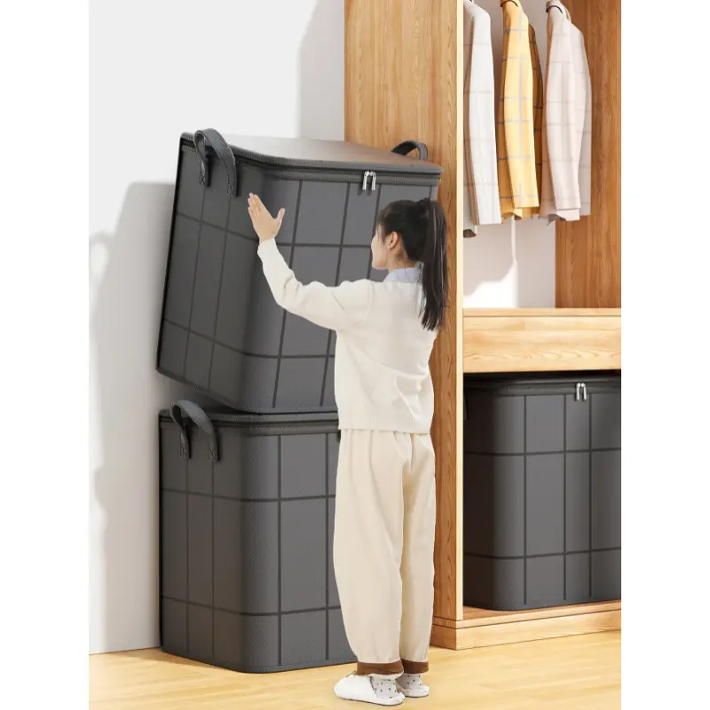 Large Capacity Storage Organization Bag for Clothing, Blankets, Comforters, Bedding, College Dormitory Use