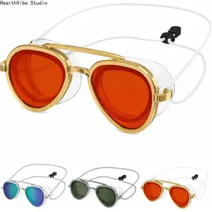 Unisex Adult Stylish Aviator Swim Goggles Anti-Fog UV Protection Tinted Lens Leak-Proof Silicone Swim Glasses with Adjustable Strap for Men Women Pool Beach Open Water Surfing Triathlons