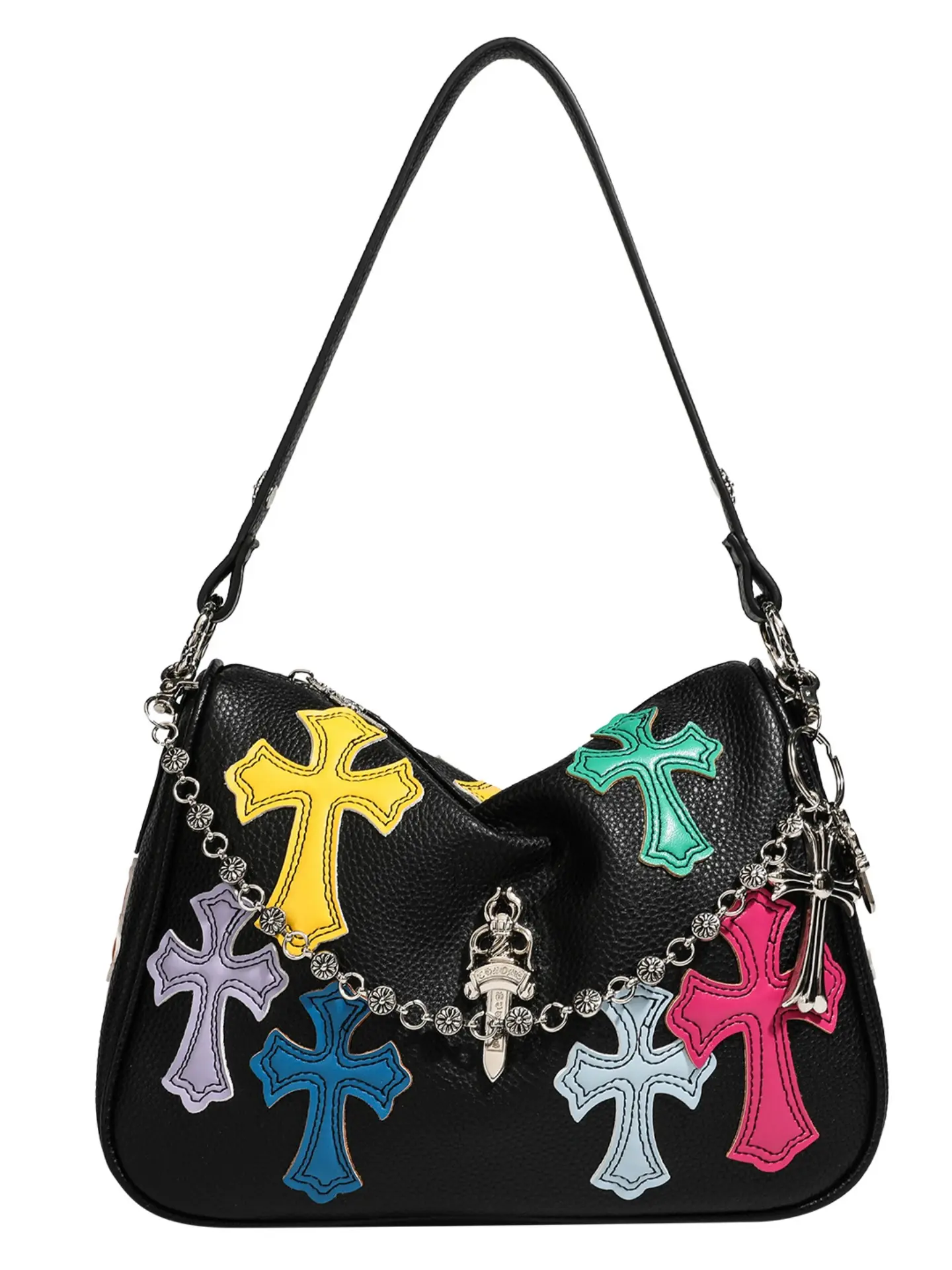 New Arrival Unique Design High-End Fashion Versatile Chain Crossbody Bag, Commuter Multi-Purpose Handbag, Single Shoulder Bag, Embellished Shoulder Bag, Everyday Crossbody Bag, Fashion Crossbody Bags